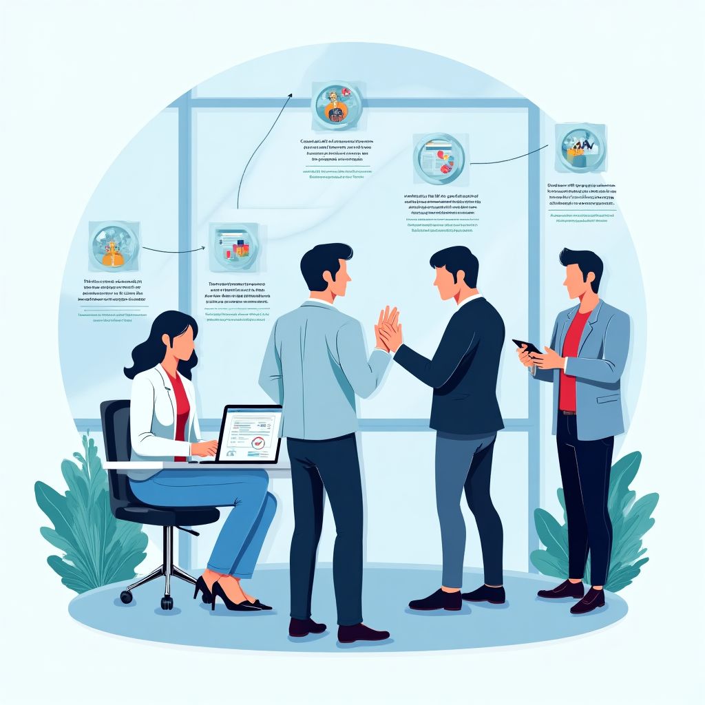Ilustración del proceso de consultoría financiera