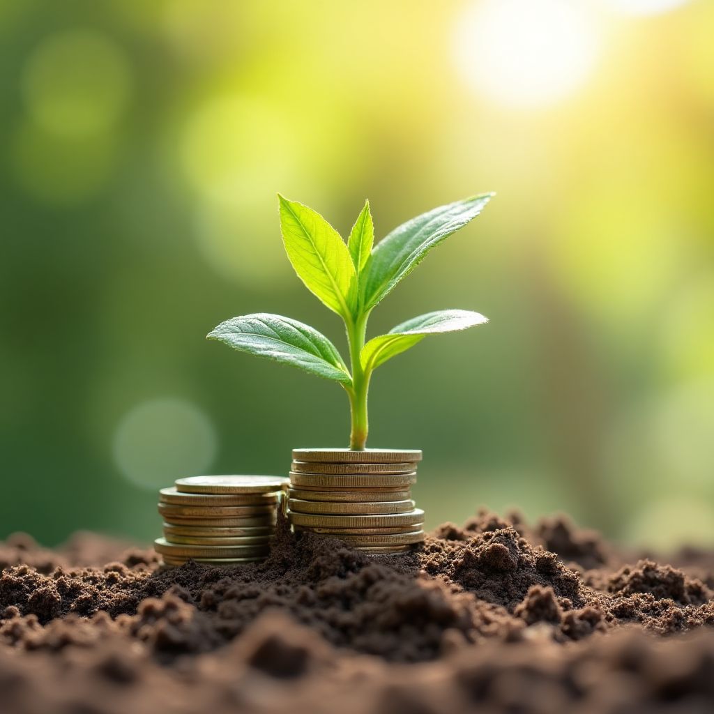 Concepto de finanzas sostenibles